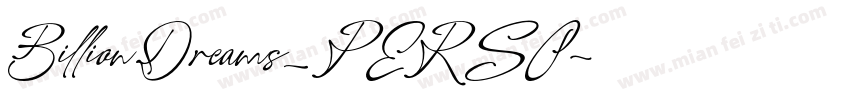 BillionDreams_PERSO字体转换