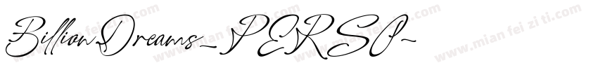 BillionDreams_PERSO字体转换