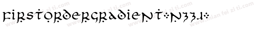 FirstOrderGradient-nzZJ字体转换