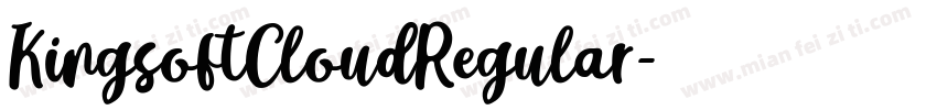 KingsoftCloudRegular字体转换