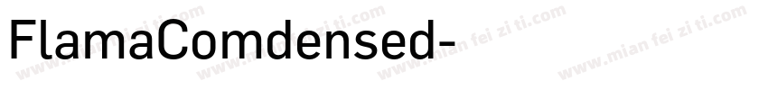 FlamaComdensed字体转换