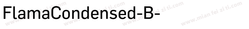 FlamaCondensed-B字体转换