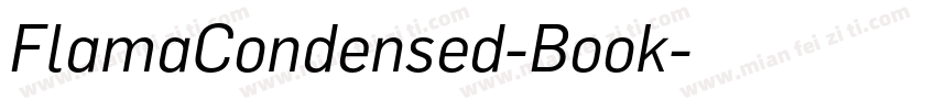 FlamaCondensed-Book字体转换