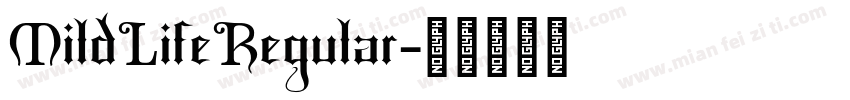 MildLifeRegular字体转换