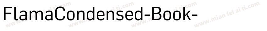 FlamaCondensed-Book字体转换