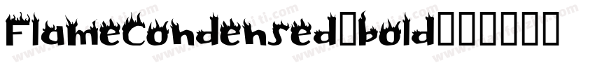 FlameCondensed-bold字体转换