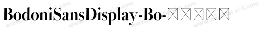 BodoniSansDisplay-Bo字体转换
