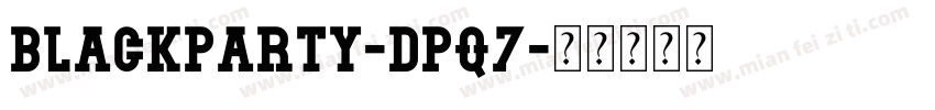BlackParty-dPq7字体转换