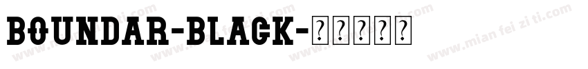 Boundar-Black字体转换