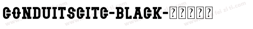 ConduitSCITC-Black字体转换