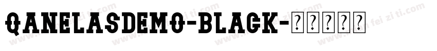 QanelasDEMO-Black字体转换