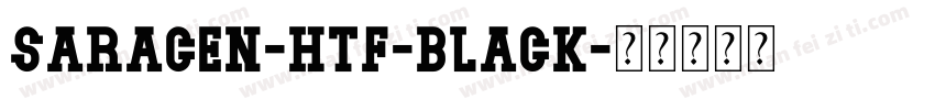Saracen-HTF-Black字体转换