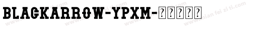 BlackArrow-ypXM字体转换