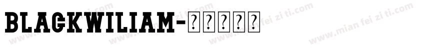 BlackWiliam字体转换