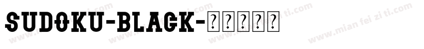 Sudoku-Black字体转换