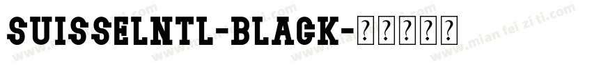 Suisselntl-Black字体转换