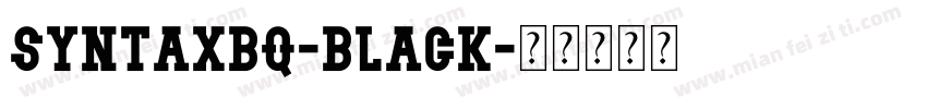 SyntaxBQ-Black字体转换