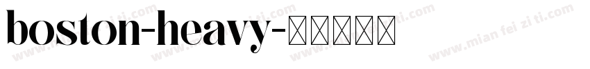 boston-heavy字体转换