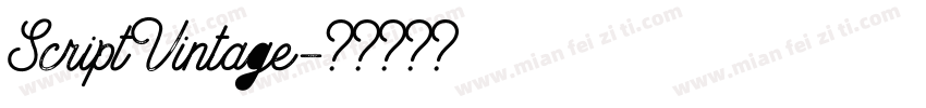 ScriptVintage字体转换