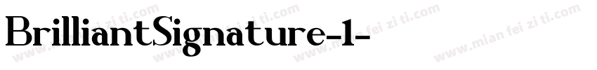 BrilliantSignature-1字体转换