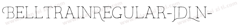 BelltrainRegular-JDLn字体转换