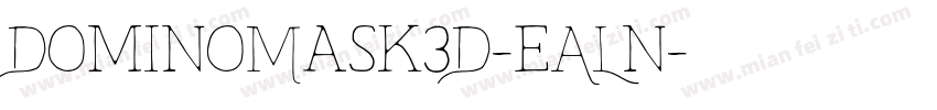 DominoMask3D-eALn字体转换