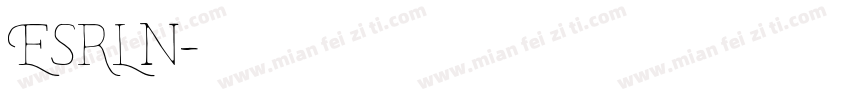 ESRLn字体转换