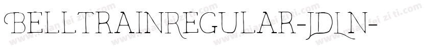 BelltrainRegular-JDLn字体转换
