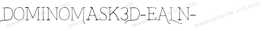 DominoMask3D-eALn字体转换