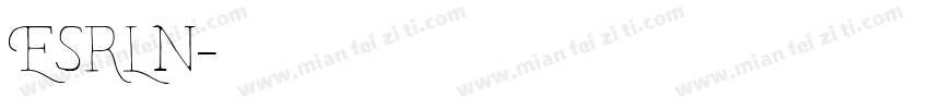 ESRLn字体转换