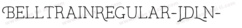 BelltrainRegular-JDLn字体转换