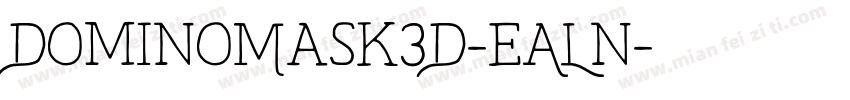 DominoMask3D-eALn字体转换
