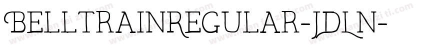 BelltrainRegular-JDLn字体转换
