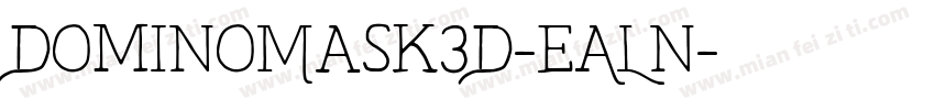 DominoMask3D-eALn字体转换