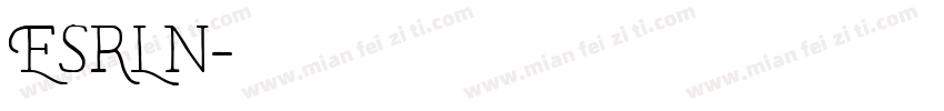 ESRLn字体转换