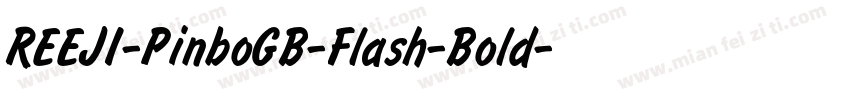 REEJI-PinboGB-Flash-Bold字体转换