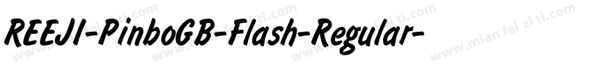 REEJI-PinboGB-Flash-Regular字体转换