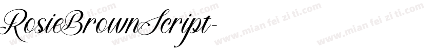 RosieBrownScript字体转换