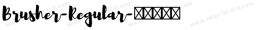 Brusher-Regular字体转换