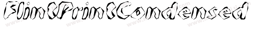 FlintPrintCondensed字体转换