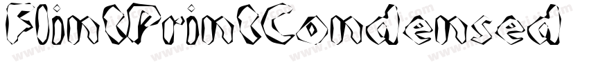 FlintPrintCondensed字体转换