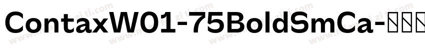 ContaxW01-75BoldSmCa字体转换