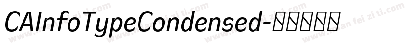 CAInfoTypeCondensed字体转换