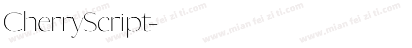 CherryScript字体转换