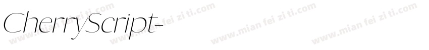 CherryScript字体转换