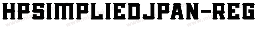 HPSimpliedjpan-Regul字体转换