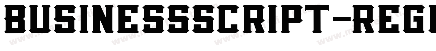 BusinessScript-Regul字体转换