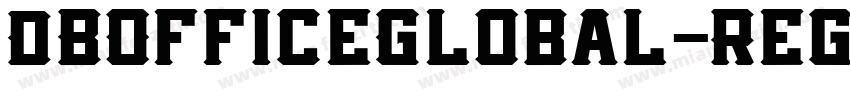 DBOfficeGlobal-Regul字体转换