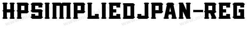 HPSimpliedjpan-Regul字体转换
