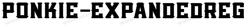Ponkie-ExpandedRegul字体转换